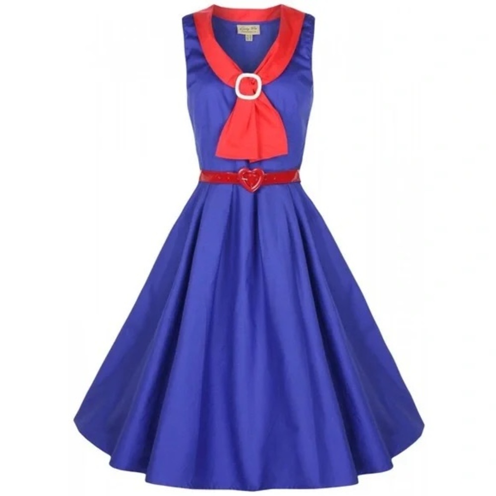 Lindy Bop Paige Blue Dress